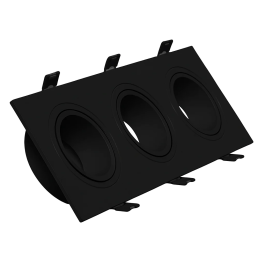 Aro Foco Downlight Rectangulaire Noir Polycarbonate 3xGU10 Precio: 5.4999996. SKU: B1F39MPSAK