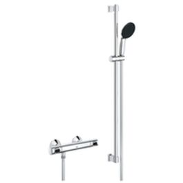 Grohe Ensemble de Douche Mélangeur Thermostatique 1 Jet 34805001 Gris