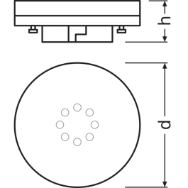 Ledvance Ampoule LED Spot GX53 6W 470Lm 4000K 120º IP20 LVE-4058075433465