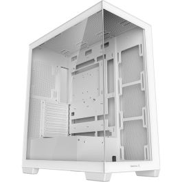 DeepCool CG580 WH - Boîtier PC Gamer Blanc ATX/Micro-ATX/ITX, Panneau Latéral en Verre Trempé, Support Ventilateurs/Radiateurs, Filtre à Poussière