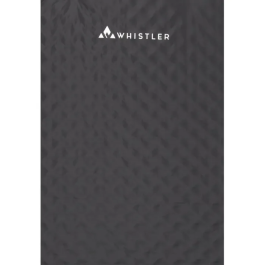 Whistler Tapis de Camping Autogonflant Garibaldi 3 cm - Matelas 1 Place Noir en Polyester Recyclé pour Aventure en Plein Air