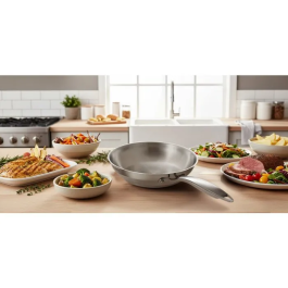 Arthur Martin Poêle Grand Chef AM5336 Ø20 cm en Inox 18/10 Compatible Tous Feux Dont Induction - Ustensile de Cuisine Durable et Élégant