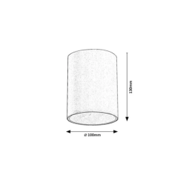 RABALUX Plafonnier d'extérieur Zombor 1xGU10 IP54 RAB-7819