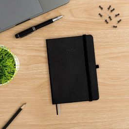 Agenda Finocam MÍNIMAL TEXTURA Noir 11,8 x 16,8 cm 2026