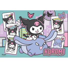 Clementoni Puzzle 104 pièces Super - Kuromi - Puzzle pour enfants avec images captivantes et couleurs vives - 48,5 x 33,5 cm