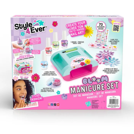 Canal Toys Style 4 Ever Set de Manucure Bloom OFG 364 - Set de manucure fleuri complet avec 2 piles AA