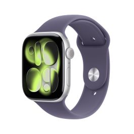 Apple Watch Series 11 Aluminium 46mm Argent Bracelet Sport Violet Nebelviolett