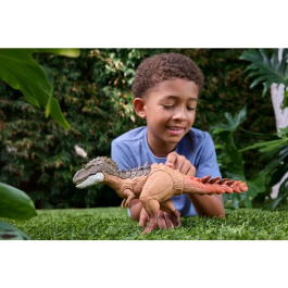 Jurassic World Mega Action Grogosaurus, Figurine Dinosaure Gorgosaurus à Grande Échelle avec Attaque par Molette et Évolution, JKL86