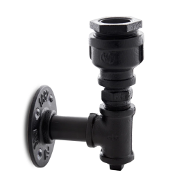 Nora HO-E27WALLLIGHT-J-B Applique Murale Style Industriel E27 Noir (Sans Lampe)