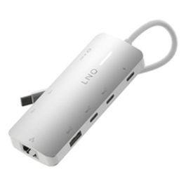Hub USB Linq Byelements LQ49081 Blanc Gris