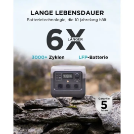 Ecoflow Générateur Électrique Portable River 2 Pro, 768Wh, 3 Prises CA 800W (Surtension 1600W) ECO4895251601559