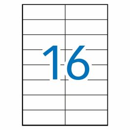 Étiquettes adhésives Apli 1274 100 Volets 105 x 37mm Blanc Laiton