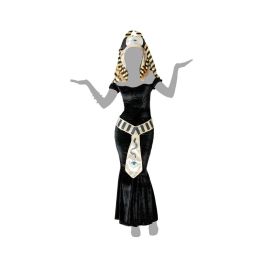 Costume Égyptien Femme Adulte Noir - Déguisement pour Fête et Carnaval avec Robe, Ceinture et Tête