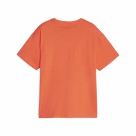 T shirt à manches courtes Enfant Puma Power Colorblock Orange Foncé