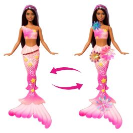 Barbie Poupée Sirène Magique Cheveux Bruns JDM73