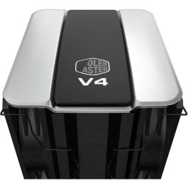 Cooler Master V4 ALPHA 3DHP Black - Ventirad CPU avec technologie 3DHP, double ventilateur 120mm, compatibilité Intel LGA1700/1200 et AMD AM5/AM4, noir, 161 mm