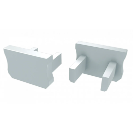 Bouchon de terminaison pour profil type X, plastique inox avec trou Precio: 0.5000004. SKU: B15C3GTS65