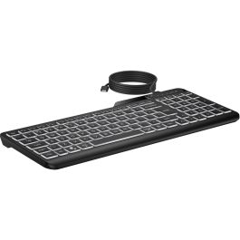 clavier et souris HP 7N7C1AA Noir Qwerty US Espagnol Qwerty