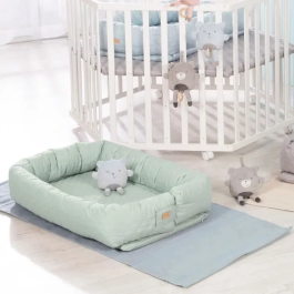 Roba Nid d'ange 3 en 1 pour bébé, couffin de voyage, tour de lit ou matelas à langer, ROB4005317329253, Vert émeraude