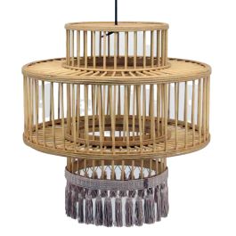 Suspension DKD Home Decor Marron Beige 50 W Frange Urbaine 220 V 45 x 45 x 46 cm Precio: 53.4999996. SKU: B1CL2FMRZX