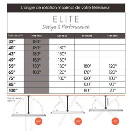 Support TV avec Bras Vogel's TVM5445 NEGRO 32" 65"