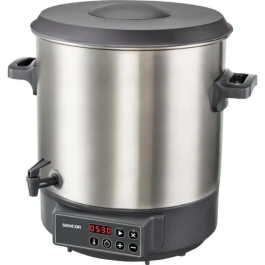 Sencor SPP 3200SS Stérilisateur électrique 27 litres 1800W, inox, conservation fruits et légumes, bocaux 1L, contrôle température 30-100°C Precio: 170.016. SKU: B166LL3Y6X