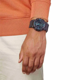 G Shock GA1001A2ER Montre Chronographe Homme Quartz Bracelet Résine Noire Cadran Analogique Numérique Étanche 20 ATM