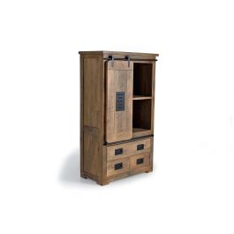 GINER Y COLOMER - Armoire Buffet Style Industriel en Bois de Manguier avec Détails Métal - Porte Coulissante, 3 Tiroirs - Dimensions 150x90x45 cm Precio: 1235.988. SKU: B1HLG34W3T