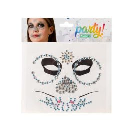 Joyas Faciales Adhesives pour Halloween - Fantômes Brillants pour Maquillage Effrayant, Spectre et Soirées à Thème