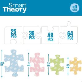 Puzzle Enfant Colorbaby Artic 4 en 1 174 Pièces 136 x 34 cm (6 Unités)