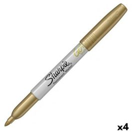 Marqueur permanent Sharpie METALLIC Or 1,4 mm (4 Unités) Precio: 14.9900004. SKU: B13ESQ3THE