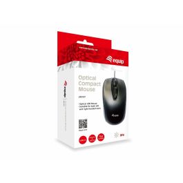 EQUIP 245107 Souris Optique Ambidextre USB 1000 DPI Noir Câble 1.2m