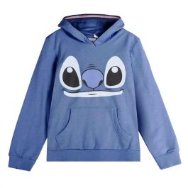 Sweat à capuche enfant Stitch Bleu