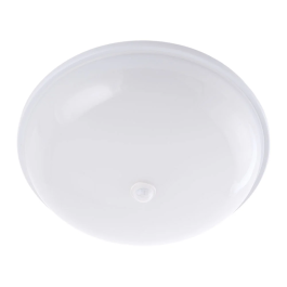 SKYD Plafonnier LED SKYD-YCB1081-24W-W 24W 1632Lm 4200K IP65 avec Détecteur PIR pour Extérieur et Intérieur, 40000H