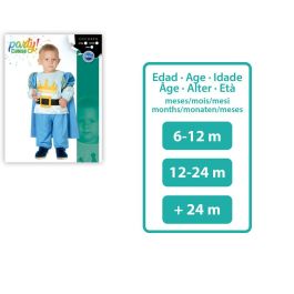 Déguisement Prince Bleu Bébé Garçon, Ensemble (Cape, Chemise, Pantalon) en Polyester, 12-24 Mois