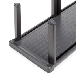 Emuca Orderbox porte-assiettes vertical pour tiroir, 159x468mm, Aluminium et Plastique, Gris antracite