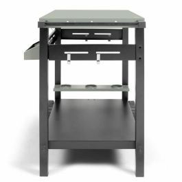 Livoo Dessert Pour Plancha GS167V avec Deux Plateaux, 81.5 cm de Hauteur, Acier Peint, Vert/Noir