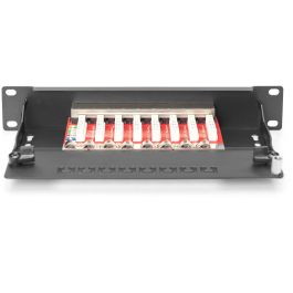 DIGITUS CAT 6A, Klasse E Patch Panel, geschirmt, schwarz
