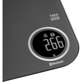 Sencor SKS 7078BK Balance de Cuisine Numérique - Capacité 5 kg Précision 1 g, Écran LCD, Connectée App FOOD