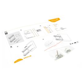 Emuca Porte-bouteilles latéral extractible Supra avec fermeture amortie, module 150mm, Acier, Peint aluminium