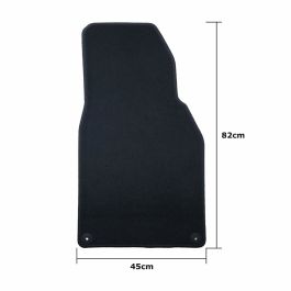 Set de tapis de voitures OCC Motorsport OCCPS0014LOG Noir Porsche 911 992 Velours 5 Pièces