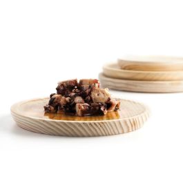 Plato Pulpo Madera Pulpo Quid Professional 20 cm (12 Unidades)
