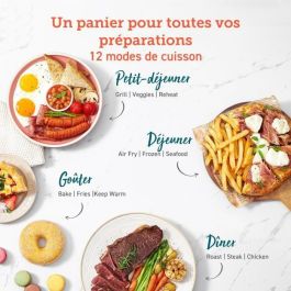 Cosori Friteuse sans huile Édition Chef Double Feu 6.4 L 1700W Noir COS0810043377409