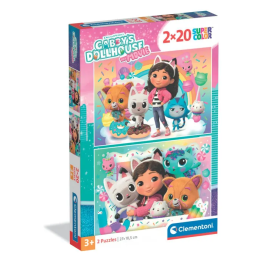 Clementoni Puzzle 2 x 20 Pièces - Gabby's Dollhouse - 2 Puzzles avec Personnages Enfants - Coffret Precio: 26.784. SKU: B1A6F36TXG