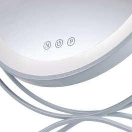 Miroir Lumineux LED 4200K 48x43cm Blanc, Durée 40.000H SUN-KRS-430A-W