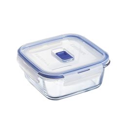 Recipiente Cuadrado Hermético Vidrio Pure Box Active Luminarc 13 cm - 76 cL