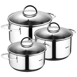 Batterie de Cuisine Bergner Classic Argenté 6 Pièces