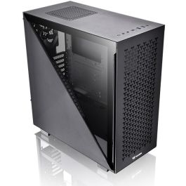Thermaltake Divider 300 TG Air - Boîtier PC Midi-Tower Noir ATX - Vitre Latérale, 1x USB-C, 2x USB 3.2, Refroidissement Avancé - Compatible ATX, micro-ATX, Mini-ITX