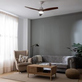 Ventilateur de Plafond avec Lumière Cecotec EnergySilence Aero 5230 18 W 40 W Blanc Noir Bois (3000-6500 K)