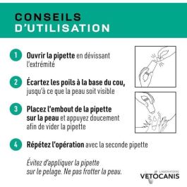Vetocanis 4 Pipettes Antiparasitaires Chat - Protection 1 Mois x4
